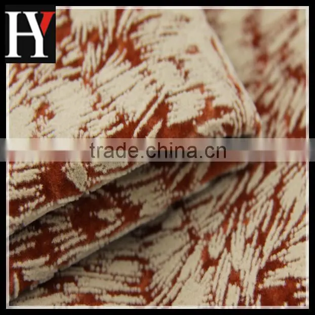 100 Polyester flocked chiffon fabric Velvet Sofa Fabric Flock On Flock Sofa Fabric