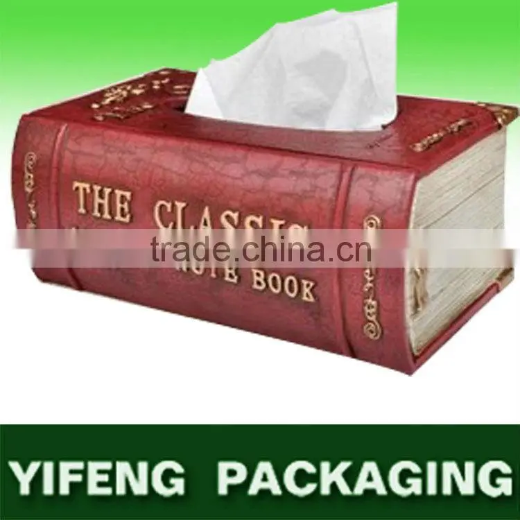 custom book shaped tissue box,wet tissues box