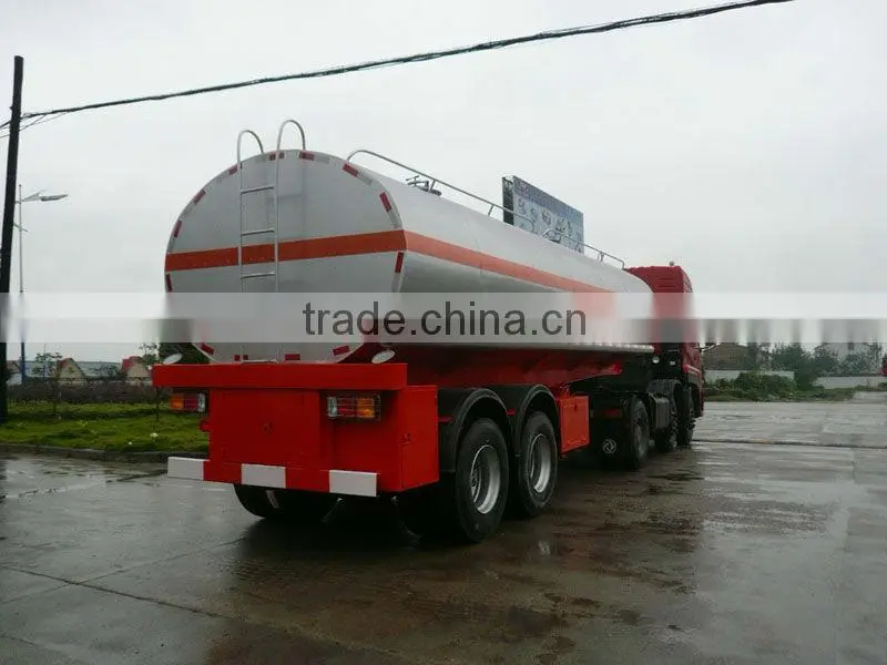 2 axles fuel tank truck trailer