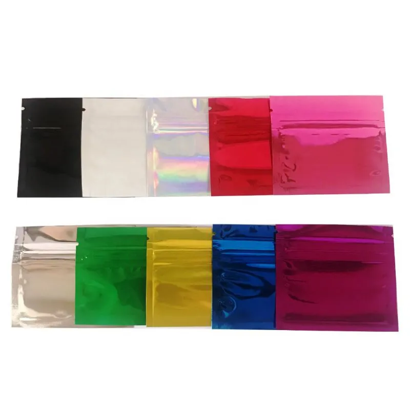 custom print plastic three sides heat seal tea bags