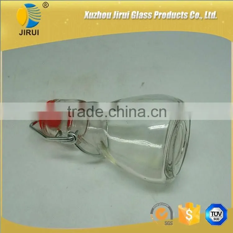 80ml Hot Sale Flip Top Clear Glass Wine Bottle