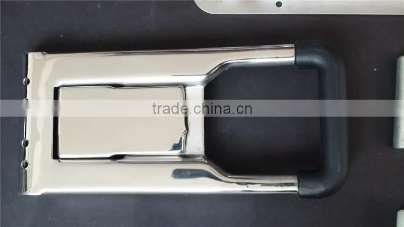 02342C Key lock stainelss steel /steel recessed handle trailer side door lock