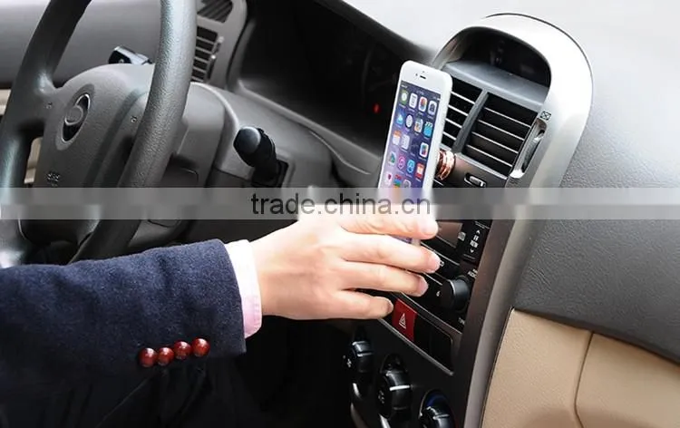 Magnet 360 Rotating magnetic funny cell phone holder for desk Magnetic Car Mount stainless steel Metal stand cell phone holder