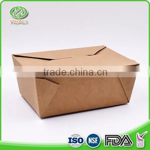 Convenient recycled recycled take out box paper food pail pack