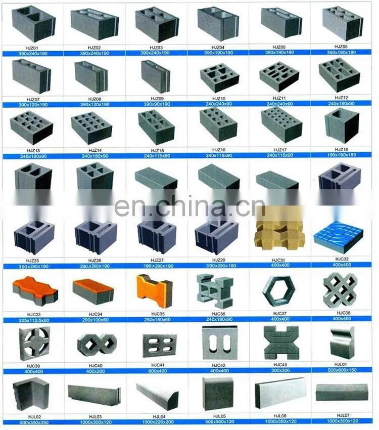 Automatic QT4-25 fully hollow block machine price list brick making machine price concrete block machine