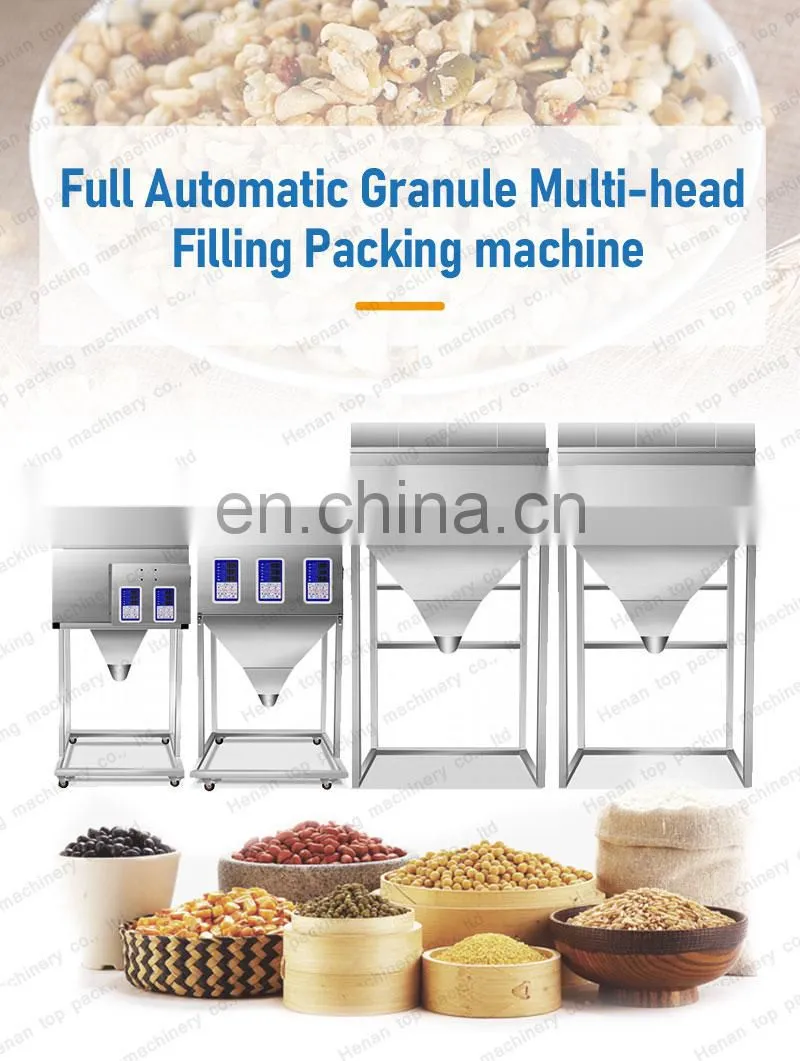 Hot sale automatic melon seeds coffee beans seeds weighing filling packing machine