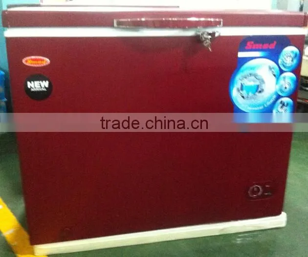 100L-300L R600a solid door chest freezer for European Market