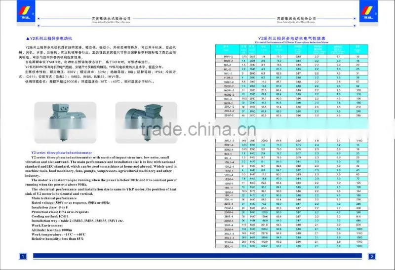 Three-phase Electric Asynchronous AC Motor 75KW