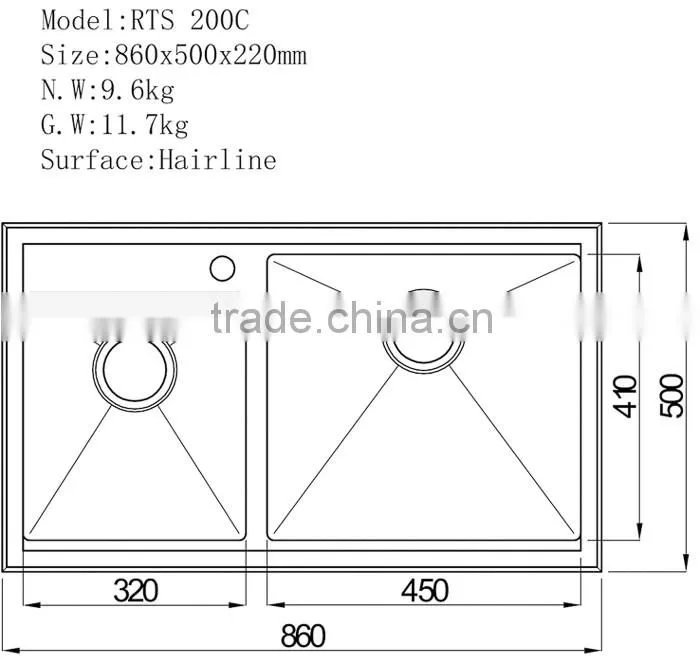 Custom Sus304 Wash Basin Types