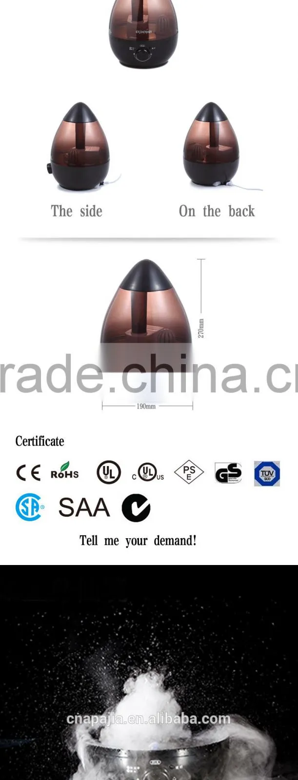 Ultrasonic aroma humidifier