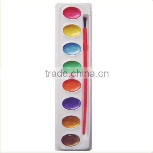 16 COLORS METTALLIC WATER COLOR DAMP DRY WITH A PANTBRUSH NON-TOXIC