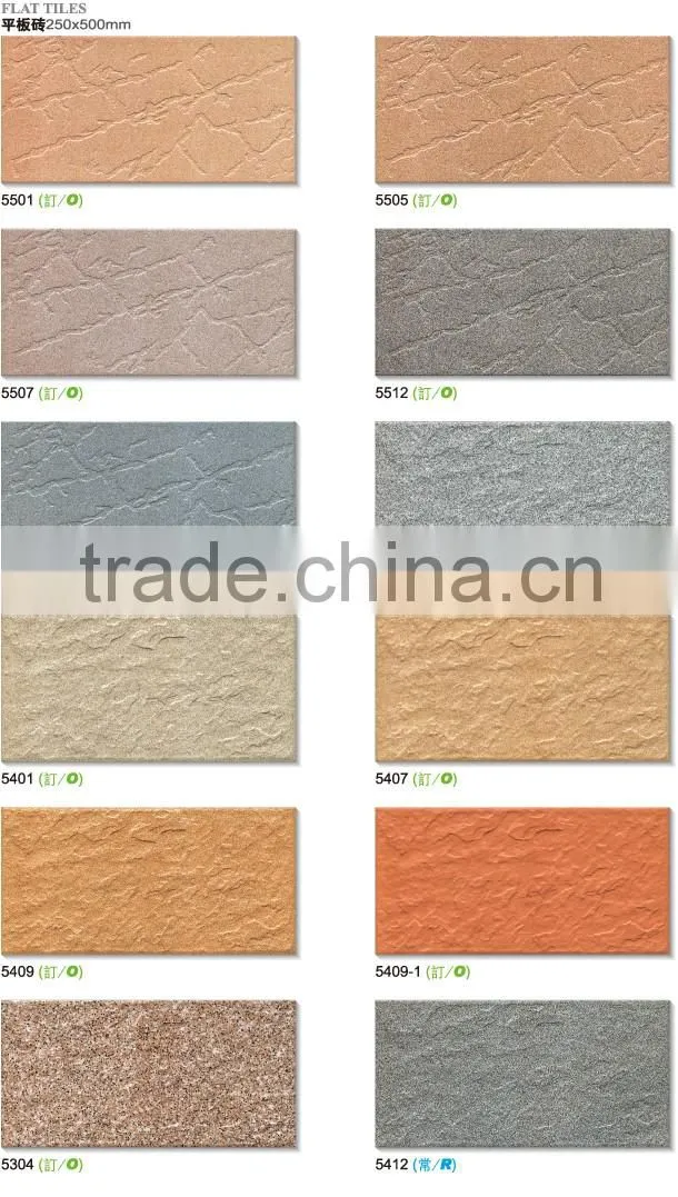 300x600mm Glazed porcelain stone-like outside wall selection tile design