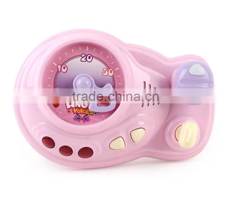 Eco-friendly plastic baby toy educational car with steering wheel MT801039