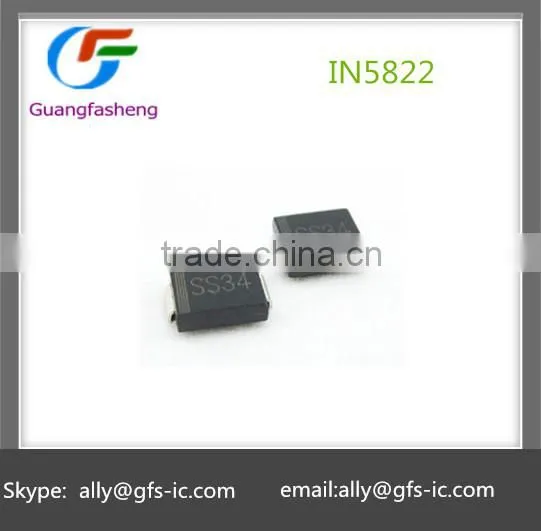 1N5822 IN5822 SS34 Schottky diode 3A 40V DO-214