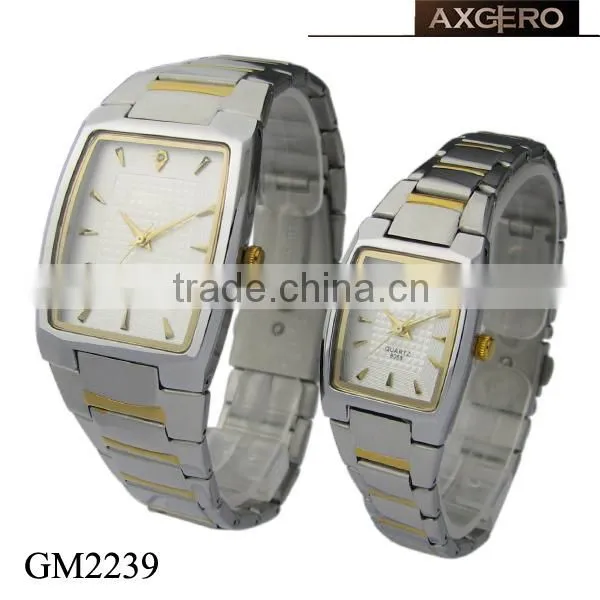 3atm water resistant stainless steel watch case pair watch
