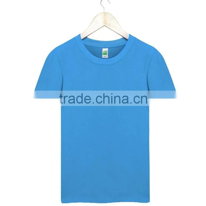 orange Solid Color blank t shirt, cotton Men's summer exercise loose sports t-shirt