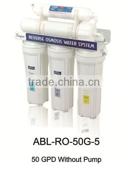 Hot sale 50gpd water drinking filter household ro filter RO-50G-5
