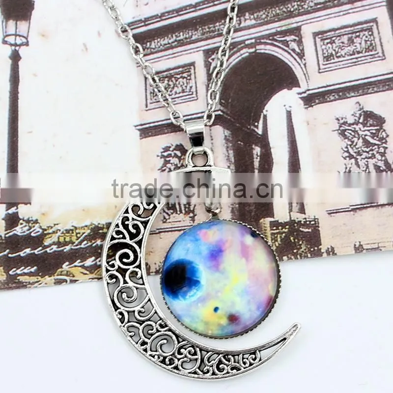 Factory wholesale sky Moon time necklace star cross jewelry