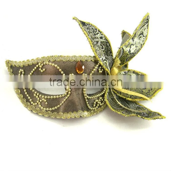 Gold Flower Women Masks Masquerade