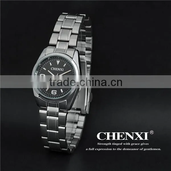 CHENXI Watches Wholesale 003-8J Black White Quartz Japan Movt Gift Watch Box OEM ODM Stainless Steel Watches Women