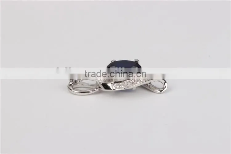 Custom fancy pure silver chain pendant necklace deisign