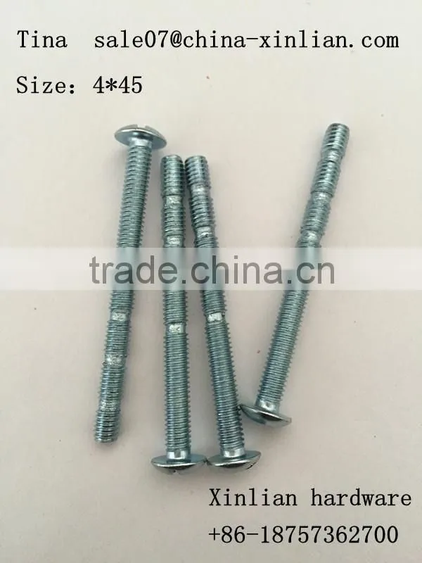 High Precision cross pan head breaking machine screws bamboo screws