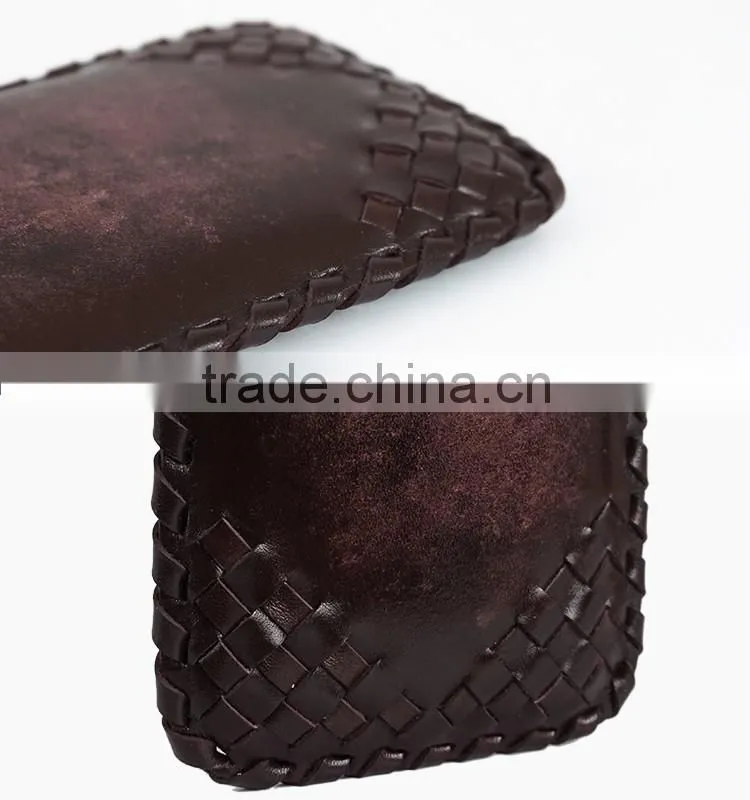 Fading Color Genuine Leather Cell Phone/Mobile Phone Weave Case/Tube for iPhone 6/6s for Lady/Women