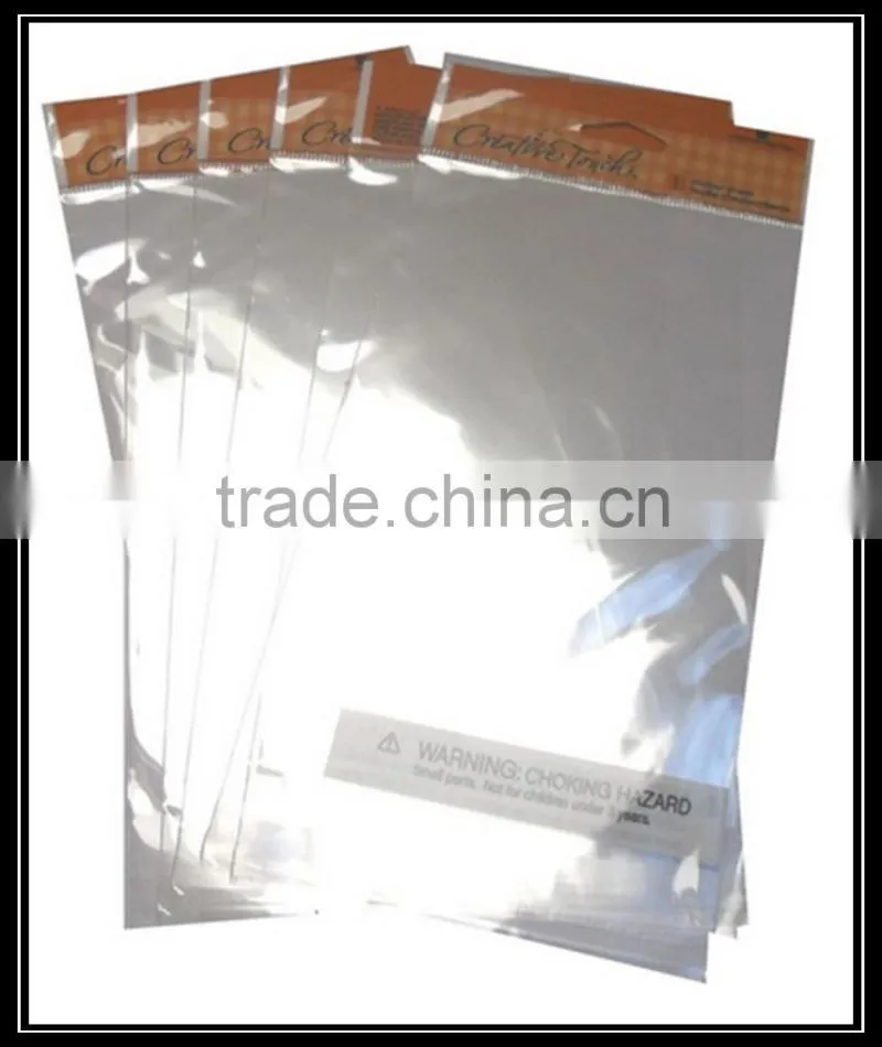 custom printing opp bag with cardboad