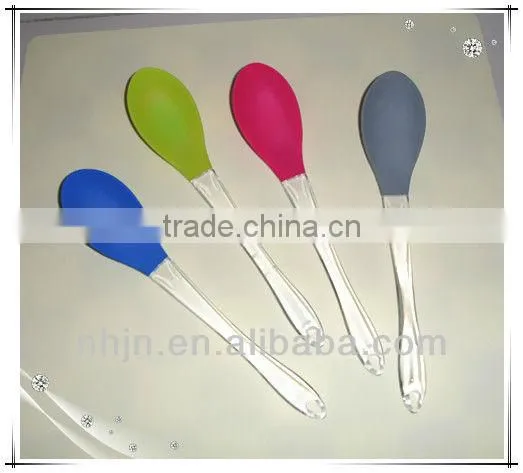 silicone spoon with long handle