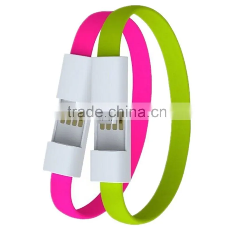 Fashionable and Creative Wristband Micro usb Data transfer & Charging cable for Android
