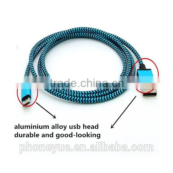colofrul nylon braided usb charger charging cable for iphone 5/6
