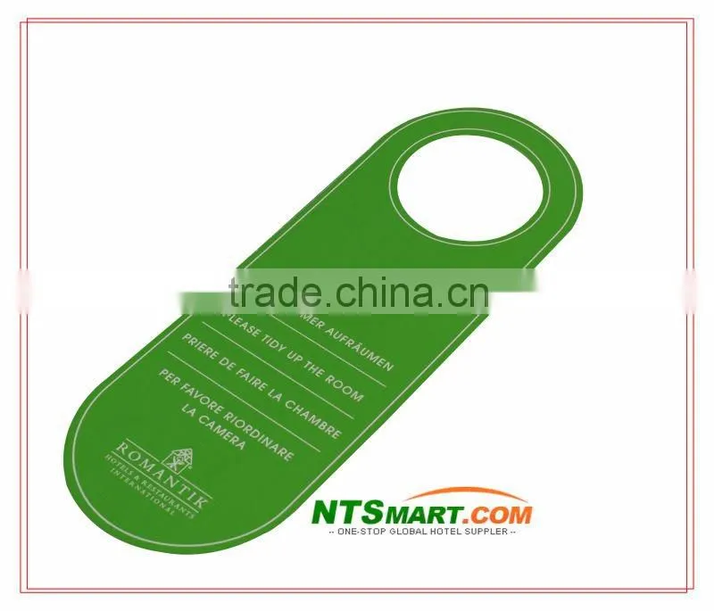 Hotel pvc door hanger