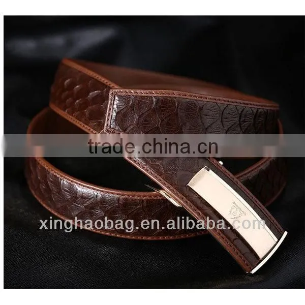 Alibaba china genuine python leather belt men