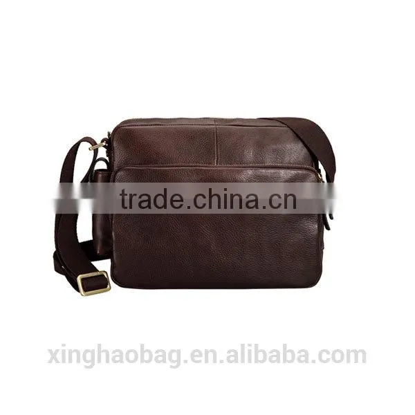 Cheap vintage adjustable leather messenger bag