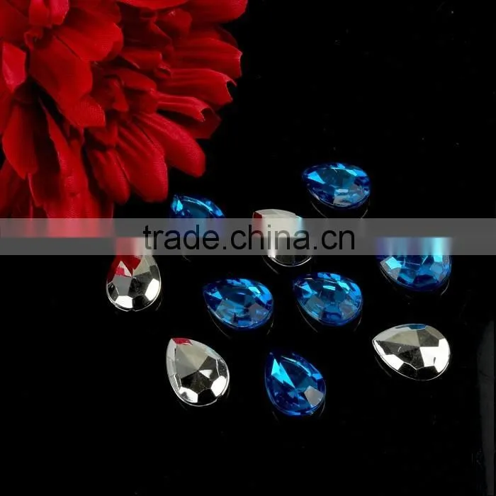 Acrylic drop Sew on crystal, Sew on Acrylic Rhinestone, Flat back acrylic stone wholesale