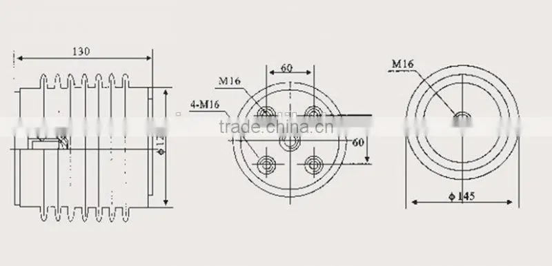 12kV Red Epoxy Resin Post Type Insulator