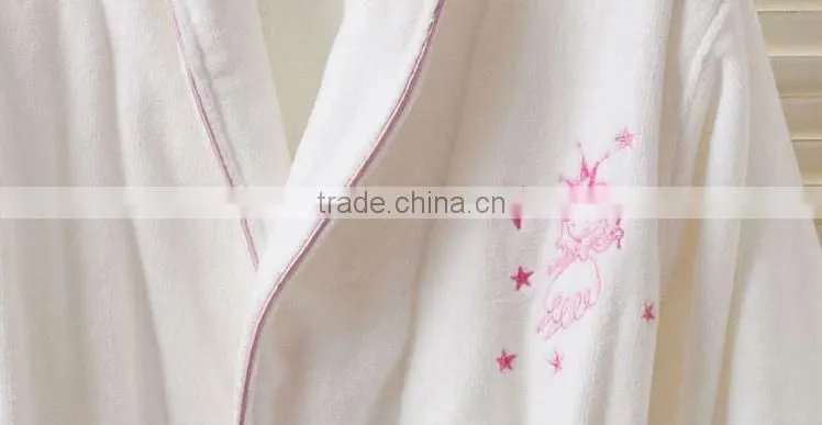 100% cotton thickening abric cut pile cotton bathrobes for children