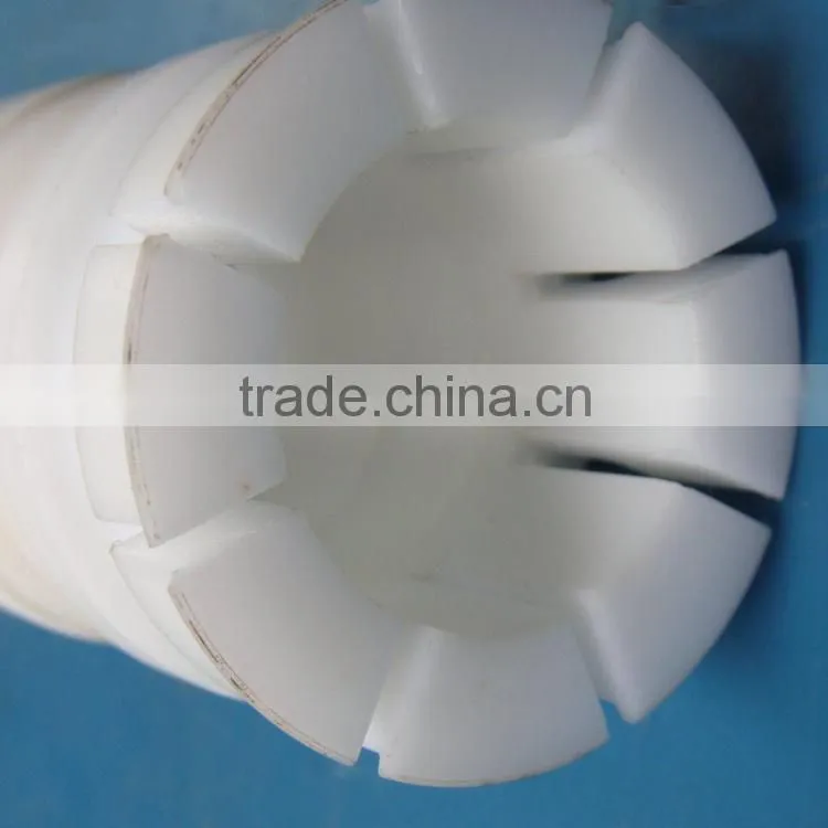 Custom engineering plastic bearing sleeve delrin acetal polyacetal cnc machining parts pom bushing