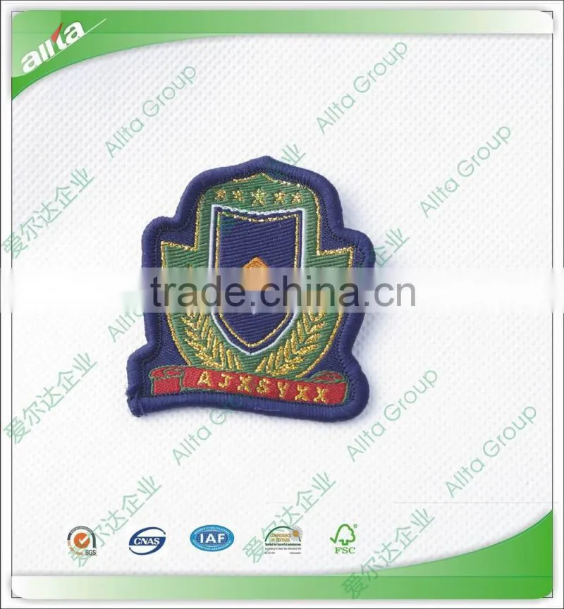 Sew-on woven patches for clothes custom military epaulette shoulder mark