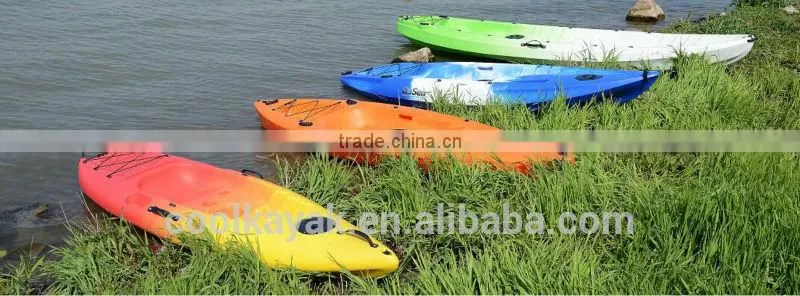 3--4 m length plastic fishing canoe kayak for sale made in china