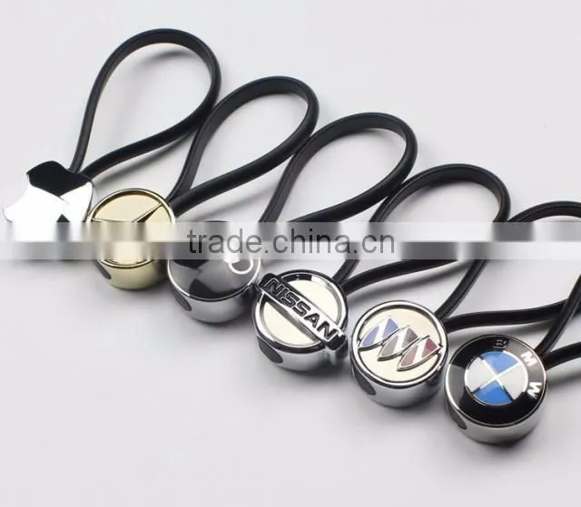Best selling items car logo 3d soft pvc keychain metal
