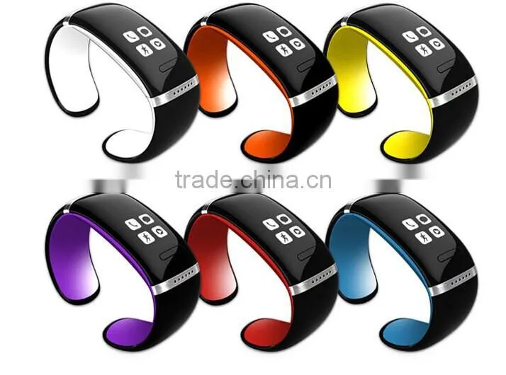 2015 Hot Sale Smart Design OLED Bluetooth 4.0 Bracelet Watch with Call ID Display/Answer L12S