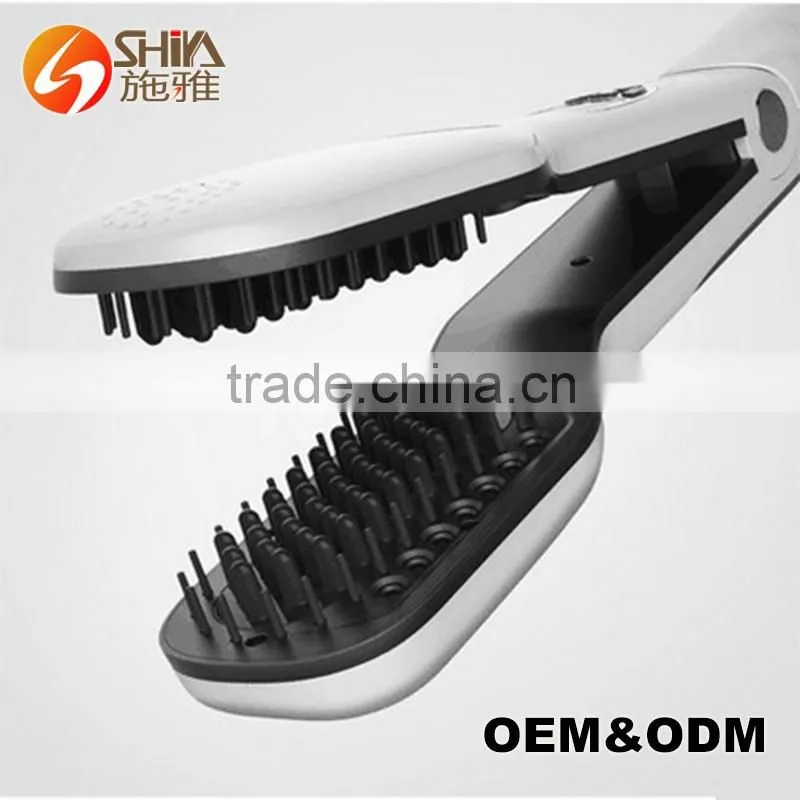 2016 Teleshop Hair Styler Straightener Flat Iron Fast Straightening With Steamer Pod Brush As Seen As On Tv Salon Steam Youtube