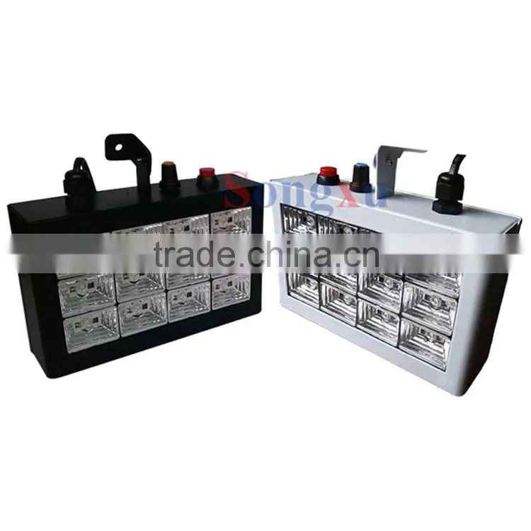 super led auto mode 12x1w led white outdoor strobe light party dj strobe effect light