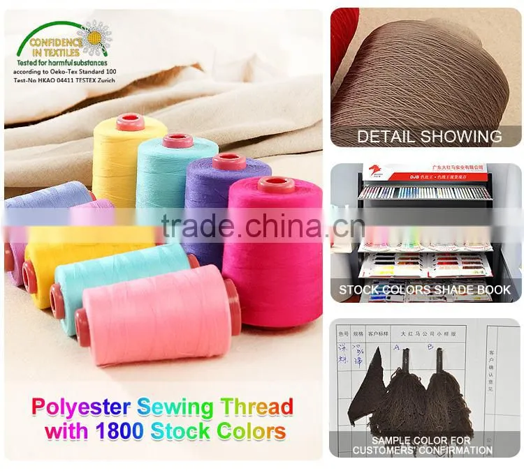Direct manufactor 100 polyester sewing thread