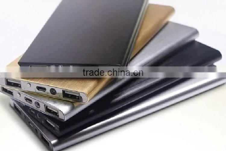 Factory Supply 10000 mah Aluminium Alloy Mobile Power Bakcup Battery Charger , 10000 mah Power Bank Charger
