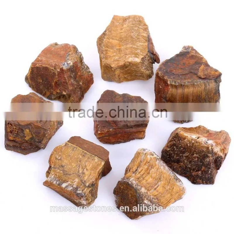 Natural yellow tiger eye stone rough handicraft