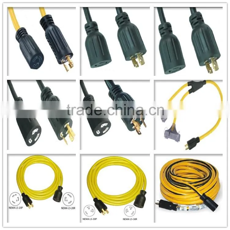 NEMA L5-30 Locking extension cord with UL CUL approval.