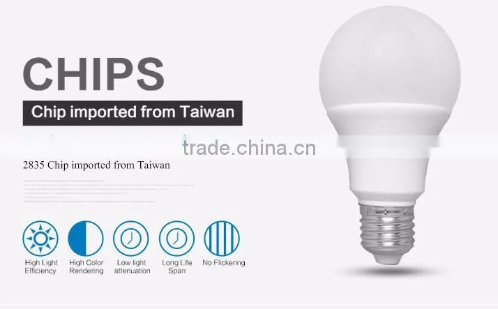 E27 7W SMD5730 Plastic high power led bulb light wholesale