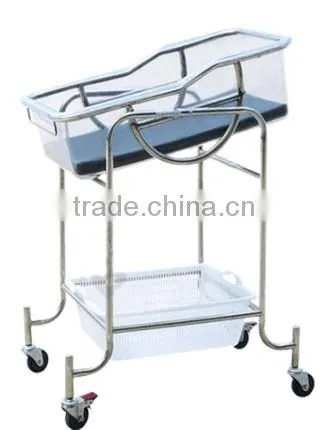 stainless steel baby cot baby cart trolley